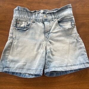 Girls Paper Bag Denim Shorts - Size 12